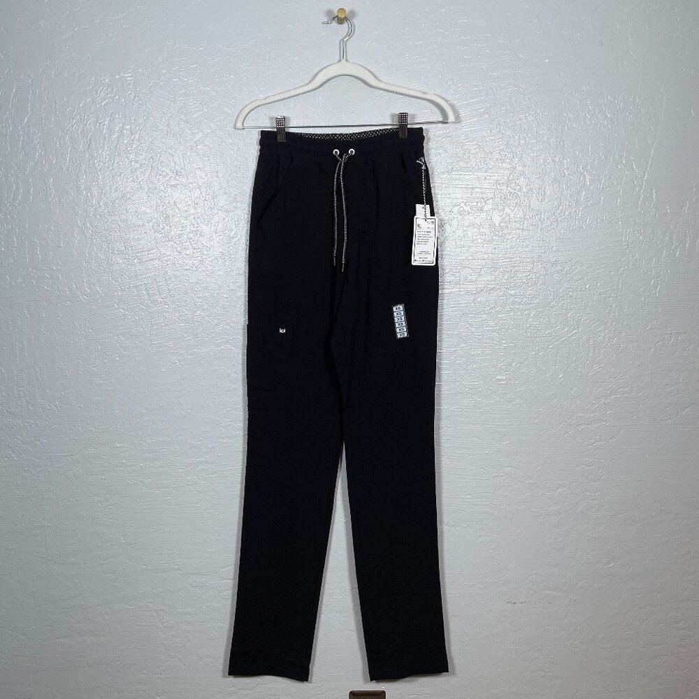Koi Next Gen Men XS Tall Black Make it Happen Scrub Pant 609 Elastic Waist